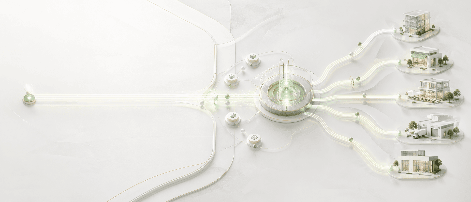 Connected finance network for multiple businesses